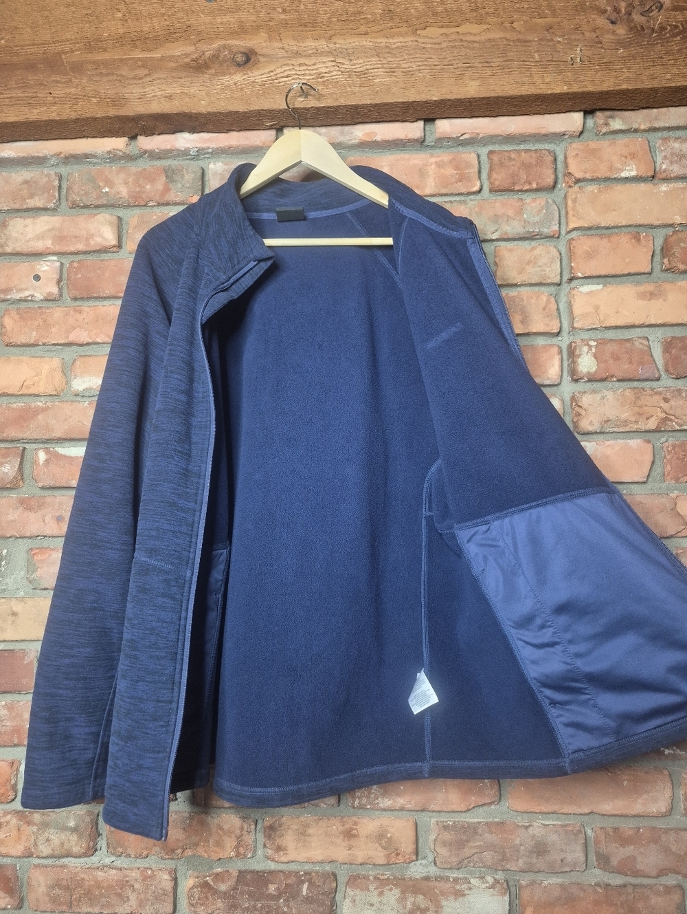 Karbon Navy Blue Full Zip Fleece Jacket XXL Athletic Performance Layer - Picture 6 of 9